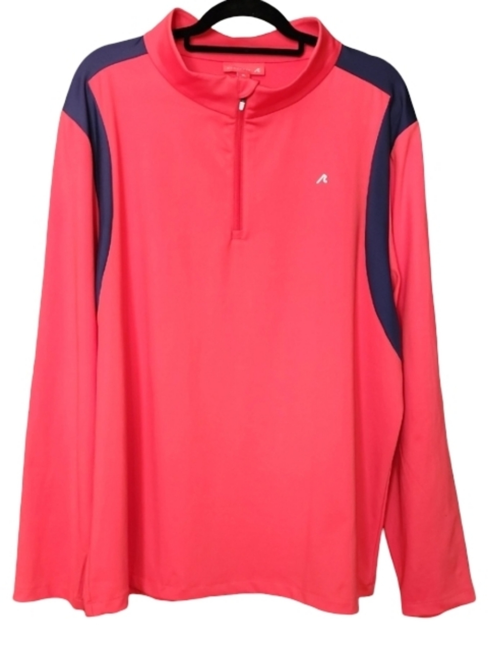 Redvanly XL Red Quarter Zip Golf Performance Pullover Stretch